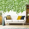 Decoratieve Bloemen 1/2 Stuk Kunstmatige Wijnstok Home Decor Ivy Leaf Garland Planten Nep Gebladerte Creeper Groene Krans