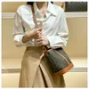 Real Cowhide Triumphal Arch Bucket 2024 New Old Flower Women's Summer Large Capacity One Shoulder Crossbody Bag 2024 Design Fashion 78% Off Store wholesale