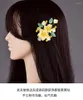 Pinces à cheveux exquises et élégantes, épingles à cheveux à fleurs colorées, classiques, fraîches, Super féeriques, Clip latéral Cheongsam Hanfu, accessoires de bijoux