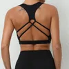 Yoga outfit Cross Backless Sport Bh Wear Women Sportswear Breattable Gym Workout Top With Cups Ladies Fitness Active Push Up Black