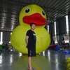 wholesale Personalized 8mH (26ft) With blower giant inflatable rubber duck model / 4m tall inflatables yellow ducks for decoration toys