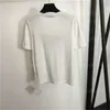 Designer Tops Femme Tshirt Vêtements de mode T-shirt blanc à manches courtes à manches rondes tricot toppie-toi imprimé marque de haute qualité en coton pure