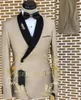 Men's Suits 2 Piece Wedding Suit Fashion Slim Business Office Sets Men Blazer Pants Man For Groom Traje