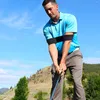Ausili per l'addestramento al golf 1pc Cintura di correzione del movimento della mano Professionale Semplice Swing Fascia elastica Correttore di postura del braccio 35x8cm