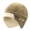 Men Bomber Hat Pilot Trooper Cap Faux Cashmere Hat Russian Ushanka Winter Earflap Fleece Trapper Snow Ski Cap T200104248m