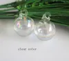 Earrings 50pcs/lot New fashion 20mm round glass globe soap bubble bottle colorful liquid beads in vial ing vial with earring hook