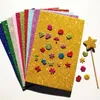 10pcs Colored EVA Dust Sponge Paper DIY Handmade Scrapbooking Craft Flash Foam Paper Glitter Manual Art Materials Supplies1235B
