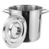 Double Boilers Ear Soup Bucket With Lid Steamer Pot Metal Cooking Stainless Steel Stew Seafood Boil Kitchen Supplies Brine