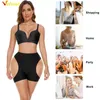 Kvinnors shapers Velssut Bulifter trosor för kvinnors höftförstärkare shorts skjuter upp Shapewear Ladies Body Shaper Boy Lyfting Panty Mid midja