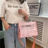 New Trendy Large Capacity Transparent Jelly Women's Leisure Commuter One Shoulder Handheld Tote Bag 2024 Design Fashion 78% Off Store wholesale