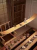 Hängslampor kinesisk stil tehuslampa designer modern studie zen bar oändligt dimning