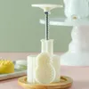 Outils de cuisson en plastique moule à gâteau de lune emporte-pièce avec ananas lotus timbre presse à main chocolat moule à gâteau de lune bricolage ustensiles de cuisson mi-automne