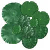 15 Pieces 5 Kinds Artificial Floating Foam Lotus Leaves Lily Pads Fake Foliage Pond Decor for Pool Aquarium Decoration267O