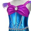 Flickklänningar Girls 'Mermaid Set Children's Princess Dress Birthday Party Halloween Dressing Costume For Kids