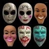 Halloweenowa maska ​​Purge God Cross Scary Masks Cosplay Party Cosper Collection Full Face Creepy Horror Movie Masque Halloween Mask1245o