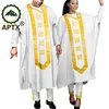 Vêtements ethniques Robe de mariée africaine pour couple Abaya Chemise Pantalon 3 pièces Femmes Assorties Hommes Ensemble Soirée Soirée Bal Y23C099