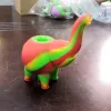 4,9 polegadas Tubo de elefante de silicone mini borbulhador Tubulações de água múltiplas plataformas de petróleo de silicone colorido bong Food Grade Silicon Hookah Bongs LL