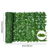 Decorative Flowers & Wreaths Artificial Leaf Sning Roll Uv Fade Protected Privacy Hedging Wall Landsca Garden Fence Balcony Sn For Out Dh25J