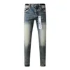 Purple Brand Jeans American High Street Blue Mill Bleaching Washing Water 9042 2024 Ny modetrend av hög kvalitet jeans