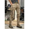 Cargo Trousers Man Harem Y2k Tactical Military Cargo Pants For Men Techwear High Quality Outdoor Hip Hop Work Stacked Slacks 240122