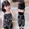 Ensembles de vêtements Costume d'été pour enfants Style mince Bébé filles Jarretelles Pantalon anti-moustique Deux pièces pour enfants