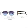 Sunglasses New trend mens sunglasses womens designer sun glasses Fashion Latest black Hexagonal Metal full frame UV400 Sunshade Square Frame blue gradient tea eyew