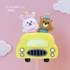 Outils de gâteau, ballons de voiture lapin ours de dessin animé mignon, décorations de joyeux anniversaire pour fête prénatale pour enfants, jolis cadeaux pour la journée des enfants