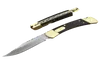 Special Edition Doppelmodus 110 Automatisches Messer gelb Sandelholzhandelguss ausgezeichnetes Taschenmesser Strong Camping Foldi5409602