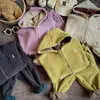 Conjuntos de roupas inverno quente para crianças de pelúcia casaco com capuz espessamento calças bebê menina roupas 2024 infantil conjunto superior e inferior