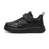 Children Sneaker Boys Buty skórzane płaskie dzieci czarne buty dla dziewczynki lekki sport tenis tenisowy sneaker 240119