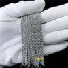 2 mm 3 mm 4 mm 5 mm 6,5 mm VVS Moissanite Lab Diamond 925 Sterling Silver Hip Hop Jewelry Bling Iced Out tennisbanden kettingen