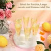 Disposable Cups Straws 25pcs Champagne Flutes Plastic Glasses Wine Toasting Wedding Party Cocktail