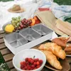 Tallrikar 1 Set Multi -Grid Snack Serving Box -Grade Fruit Storage Dish Party Catering Case