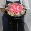 Rose Bouquet Birthday Courtesy Gift for Girlfriend and Girlfriend Simulation of Fake Flowers Soap Box Valentine's Day T200903310L