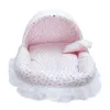 Pink lace dog bed suitable for small dogs with cushion S M L pet can wash small dogs animals indoor Sweet Home York car seat cushion 240131
