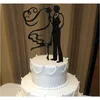 Akryl bruden brudgum roliga bröllopstårta dekorationer personlig dekorera topper OH011 94JT52864