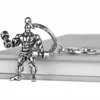 Keychains Sports Weightlifting Fitness Metal Keychain For Men's Fashion Bag Pendant Accessories Car Key Ring Chain Friend Gift Jewelry