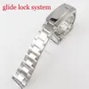 Assista Bandas 20mm Oyster Jubilee Style Strap Watchband 904L Pulseira de Aço Inoxidável Peças de Reposição Escovado Polido Glide Lock System238Z