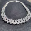 Jwy-cadena de eslabones cubanos de plata de ley 925 para hombre, joyería de moissanita, gargantilla de Hip Hop de 15mm