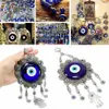 JX-LCLYL Muuropknoping Turks Blauwe Boze Oog Bloem Hamsa Hand Amulet Decor Bescherming Y201006298W
