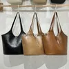 Sacs à bandouliers fourre-tout Sacs sous les bras composites pour femmes concepteur de luxe et sacs à main 2023 Nouveau en vintage PU Wax Skin Lock Buon Soulderh24131