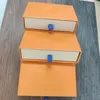 Orange Retail Gift Packaging Drawer Boxes Drawstring Cloth Bags Card Certificate Booklet Tote Bag for Jewelry Necklaces Bracelets 307f