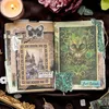 Yoofun 48 stks/pak Vintage Black Rose Scrapbooking Materiaal Papers Journal Craft Decoratie Achtergrond Magic Forest Papier