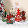 Christmas Decorations Carousel Toy Automatic Merry-Go-Round Music Boxes Wedding Party Birthday Gift Baby Room Decoration Xmas Home Decor