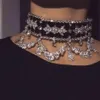 KMVEXO 2019 модное колье со стразами и кристаллами, бархатное массивное ожерелье для женщин, воротник-чокер, ювелирные изделия, вечерние Gift247s