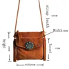 Sacs de taille TEELYNN luxe en cuir véritable épaule en daim pour femmes florale petite pochette bohème chic frange côté fronde sac à bandoulière