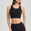 Roupa de yoga oco para fora sutiã esportivo para mulheres roupas esportivas ginásio superior fitness feminino roupa interior com nervuras roupas de treino