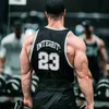 Herrtankstoppar Gym Casual Vest Mens Summer Running Basketball Training Vest Snabbt torr ärmlös t-shirt sportkläder