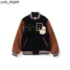 Bapesta Designer Herren Jacke Sport Lose Varsity Jacke Beflockung Leder Lange Ärmel Baseball Mantel Uniform Bape Jacke 2949 NPJI