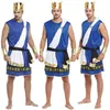 Neue Erwachsene Mann Zeus Kostüme Männlich COS Kostüm Antike Griechenland König Cosplay Kleidung für Karneval Halloween Weihnachten Masquerade1318M